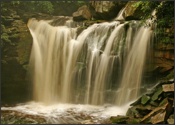 High water at Elakala Falls